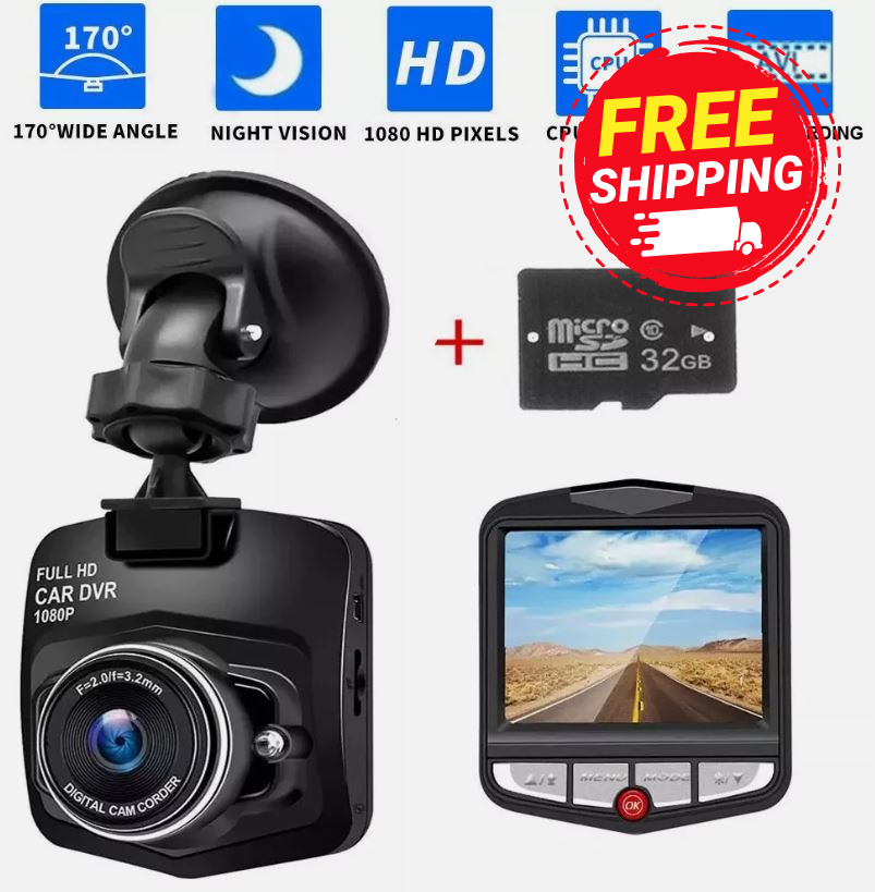 2.4'' HD 1080P Front View 1 Channel Cigar Jack Powered Dashcam